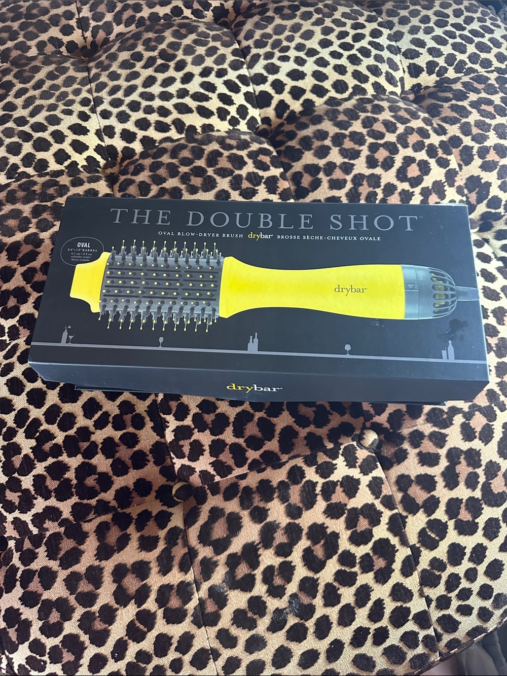Drybar Double Shot Oval Blow-Dryer Brush in Yellow and Black
